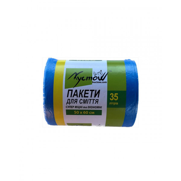 Мусорный пакет Kuctow супер прочный 35л/80 шт.