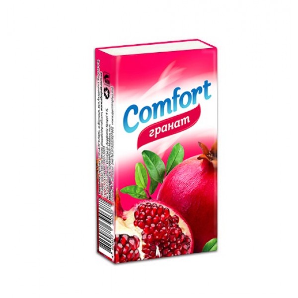 Платки носовые бумажние "Comfort" с ароматом "Граната" 10шт